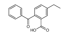 2-benzoyl-5-ethyl-benzoic acid结构式