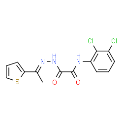 Acetic acid, [(2,3-dichlorophenyl)amino]oxo-, [1-(2-thienyl)ethylidene]hydrazide (9CI)结构式