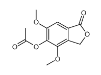 (4,6-dimethoxy-1-oxo-3H-2-benzofuran-5-yl) acetate Structure