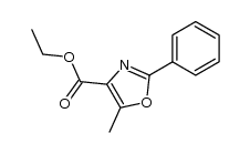 ethyl (5-Methyl-2-phenyloxazol-4-yl)carboxylate结构式