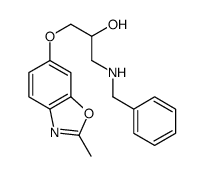 1-(benzylamino)-3-[(2-methyl-1,3-benzoxazol-6-yl)oxy]propan-2-ol结构式