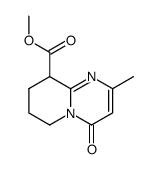 2-methyl-4-oxo-6,7,8,9-tetrahydro-4H-pyrido[1,2-a]pyrimidine-9-carboxylic acid methyl ester结构式