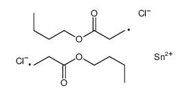 dibutyl 3,3'-(dichlorostannylene)dipropionate structure