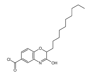 2-decyl-3-oxo-4H-1,4-benzoxazine-6-carbonyl chloride结构式
