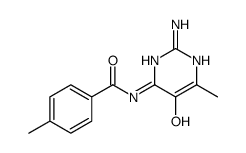 N-(2-amino-5-hydroxy-6-methylpyrimidin-4-yl)-4-methylbenzamide结构式