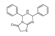 2,4-diphenyl-3,4-dihydro-2H-[1,3]thiazolo[3,2-a][1,3,5]triazin-6-one结构式