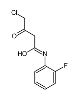 4-chloro-N-(2-fluorophenyl)-3-oxobutanamide Structure