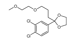 2-(3,4-dichlorophenyl)-2-[3-(2-methoxyethoxy)propyl]-1,3-dioxolane结构式