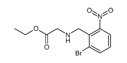 (2-bromo-6-nitro-benzylamino)-acetic acid ethyl ester结构式