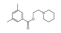 2-piperidin-1-ylethyl 3,5-dimethylbenzoate结构式