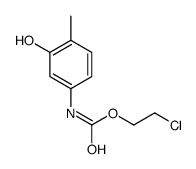 2-chloroethyl N-(3-hydroxy-4-methylphenyl)carbamate Structure