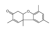 2,6,8,9b-tetramethyl-4,4a-dihydrodibenzofuran-3-one结构式