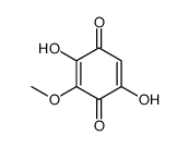 2,5-dihydroxy-3-methoxycyclohexa-2,5-diene-1,4-dione结构式