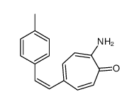 2-amino-5-[2-(4-methylphenyl)ethenyl]cyclohepta-2,4,6-trien-1-one结构式