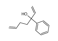 3-Phenyl-3-hydroxyhepta-1,6-dien结构式