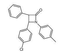 (3S,4S)-4-(4-chlorophenyl)-1-(4-methylphenyl)-3-phenylazetidin-2-one结构式