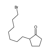 2-(7-bromoheptyl)cyclopentan-1-one结构式