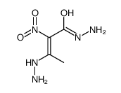 3-hydrazinyl-2-nitrobut-2-enehydrazide结构式