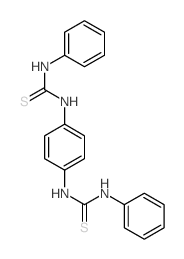 Urea, 3, 3-p-phenylenebis[1-phenyl-2-thio- structure