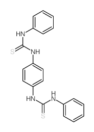 Urea, 3, 3-p-phenylenebis[1-phenyl-2-thio- Structure