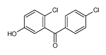 (2-chloro-5-hydroxyphenyl)-(4-chlorophenyl)methanone结构式