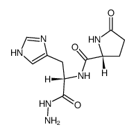 Nα-(5-oxo-prolyl)-histidine hydrazide结构式