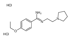 4-ethoxy-N'-(2-pyrrolidin-1-ylethyl)benzenecarboximidamide,dihydrochloride Structure