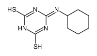 6-(cyclohexylamino)-1H-1,3,5-triazine-2,4-dithione结构式