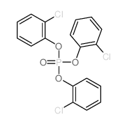 Phosphoric acid, tris(2-chlorophenyl) ester Structure