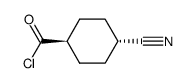 Cyclohexanecarbonyl chloride, 4-cyano-, trans- (9CI) structure