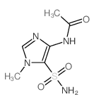 N-(1-methyl-5-sulfamoyl-imidazol-4-yl)acetamide结构式