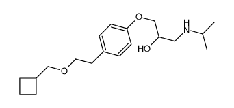1-[4-[2-(Cyclobutylmethoxy)ethyl]phenoxy]-3-[(1-methylethyl)amino]-2-propanol结构式
