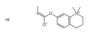 (1,1-dimethyl-3,4-dihydro-2H-quinolin-1-ium-7-yl) N-methylcarbamate,iodide结构式