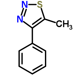 5-Methyl-4-phenyl-1,2,3-thiadiazole structure