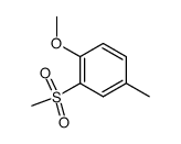 2-methoxy-5-methylphenyl methyl sulphone结构式