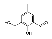 1-[2-hydroxy-3-(hydroxymethyl)-5-methylphenyl]ethanone结构式