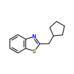 Benzothiazole, 2-(cyclopentylmethyl)- (9CI)结构式