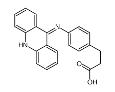 3-[4-(acridin-9-ylamino)phenyl]propanoic acid Structure