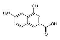 2-Naphthalenecarboxylicacid,6-amino-4-hydroxy-(9CI) structure