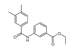 ethyl 3-[(3,4-dimethylbenzoyl)amino]benzoate结构式