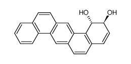 rac-(1R,2R)-1,2-dihydroxy-1,2-dihydrodibenz[a,h]anthracene Structure