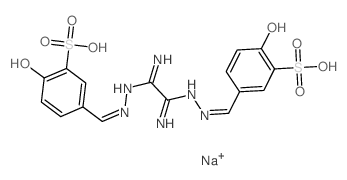 Ethanediimidic acid,1,2-bis[2-[(4-hydroxy-3-sulfophenyl)methylene]hydrazide], sodium salt (1:2) picture