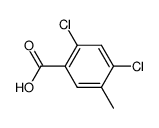 2,4-二氯-5-甲基苯甲酸结构式