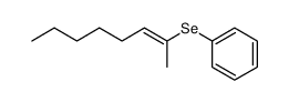 2-phenylseleno-2-octene Structure