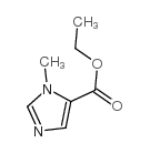 1-甲基咪唑-5-甲酸乙酯结构式
