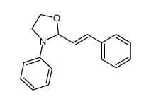 3-phenyl-2-(2-phenylethenyl)-1,3-oxazolidine Structure