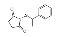 1-(1-phenylethylsulfanyl)pyrrolidine-2,5-dione结构式