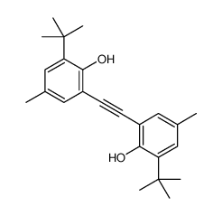 2-tert-butyl-6-[2-(3-tert-butyl-2-hydroxy-5-methylphenyl)ethynyl]-4-methylphenol结构式