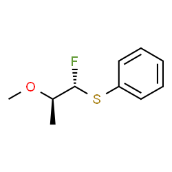 Benzene, [[(1R,2R)-1-fluoro-2-methoxypropyl]thio]-, rel- (9CI) Structure