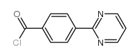 4-pyrimidin-2-ylbenzoyl chloride Structure